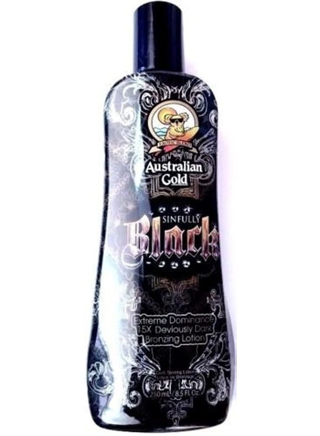 Sinfully Black Bronzer Tanning Lotion 8.5 Oz/ 250 Ml