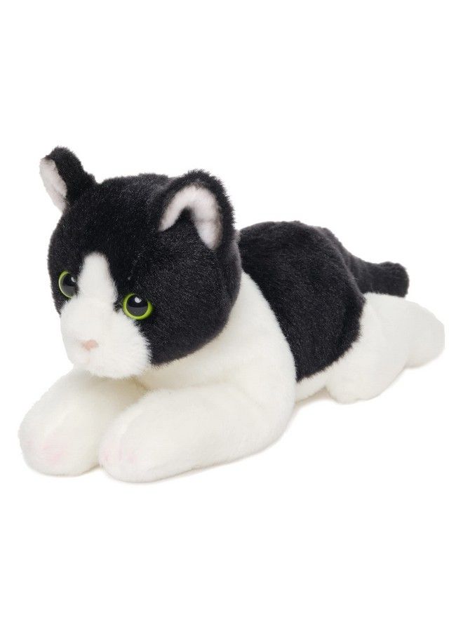 Bearington Lil’ Domino Stuffed Kitty: Plush Black & White Kitty Cat Ultrasoft 8” Plush Toy Made With Premium Fill Expressive Face And A Velour Belly; Machine Washable Great Gift For Cat Lovers