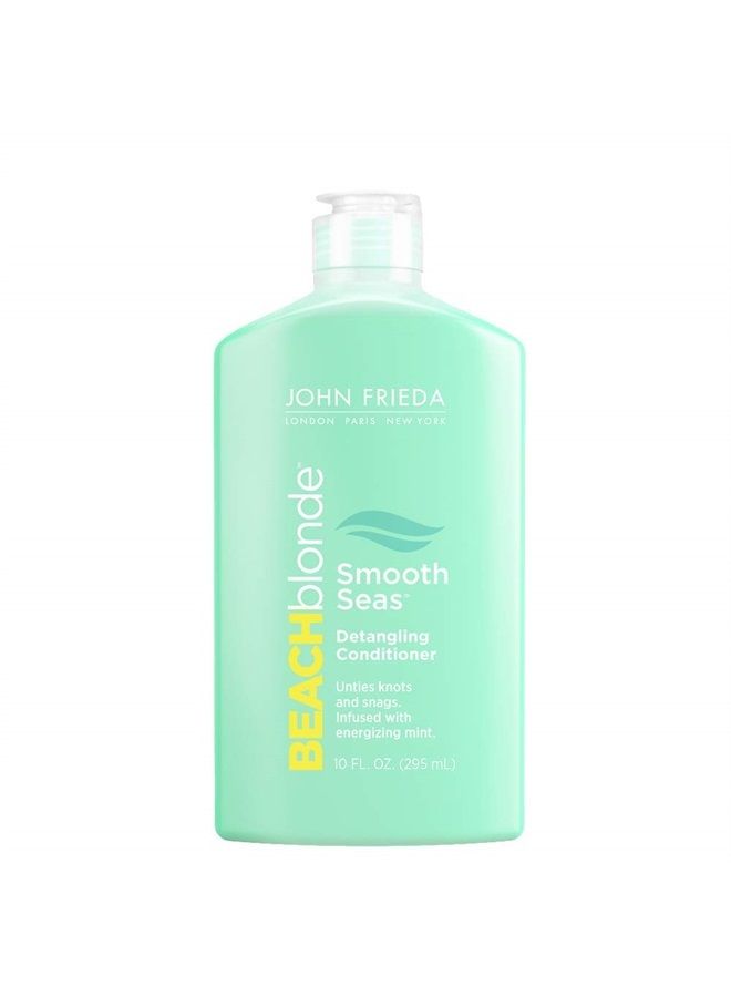 Beach Blonde Smooth Seas Detangling Conditioner with Energizing Mint, 10 Ounces, featuring Peppermint Extract & Kukui Oil