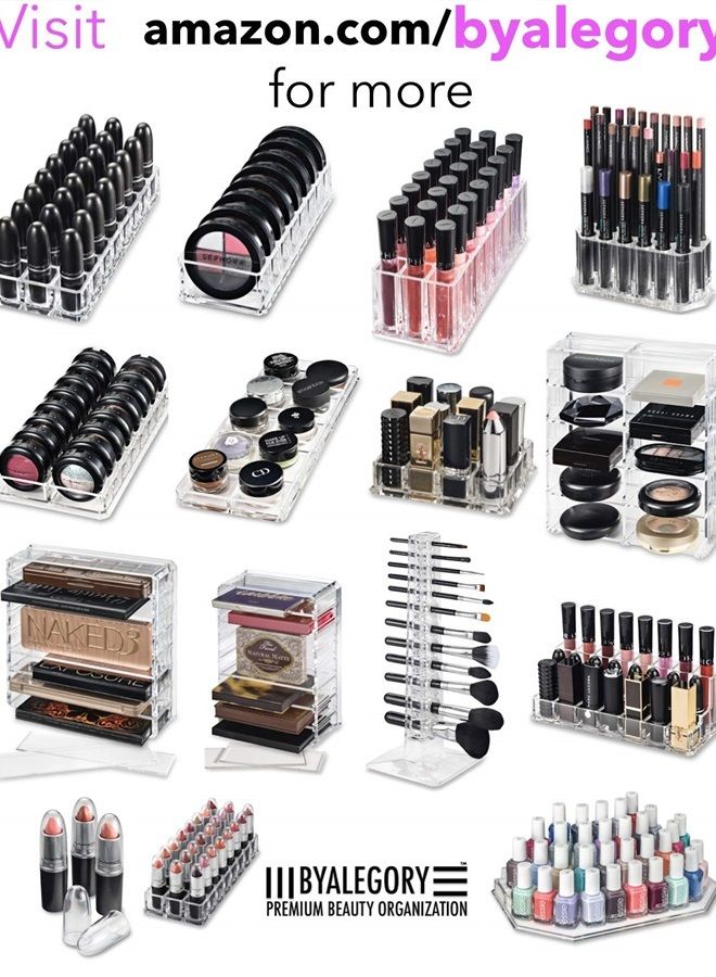 Clear Acrylic Lipstick Caps - Replaces Original Individual MAC Lipstick Caps - See Your Favorite Lipstick Color Easily (24 Pack)