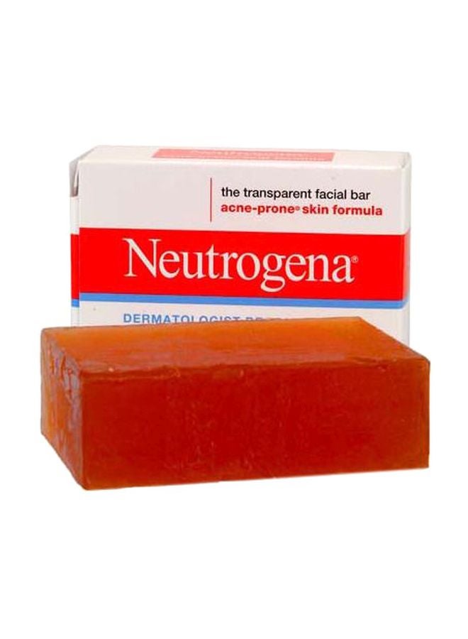 Pack Of 6 Facial Cleansing Bar For Acne-Prone Skin Brown 100grams