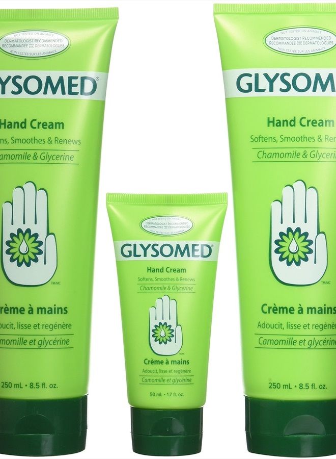 Hand Cream Combo 3 Pack (2 X Large Tube 8.5 Fl Oz + 1 X Purse Size 1.7 Fl Oz)