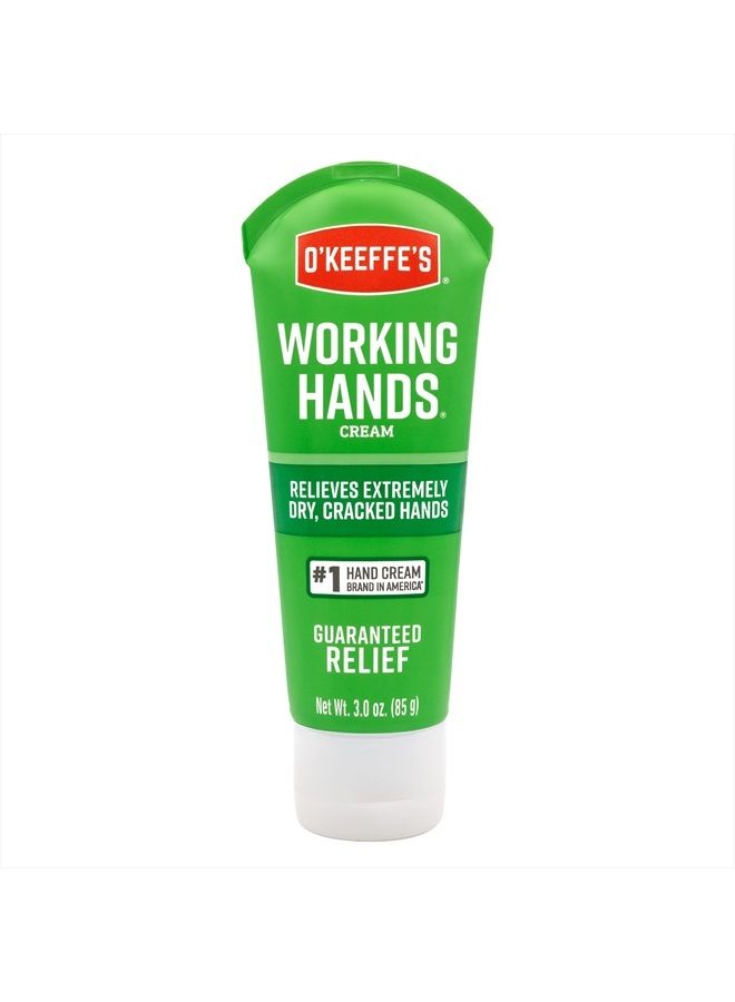 Working Hands Hand Cream, Relieves and Repairs Extremely Dry Hands, 3 oz Tube, (Pack of 1)