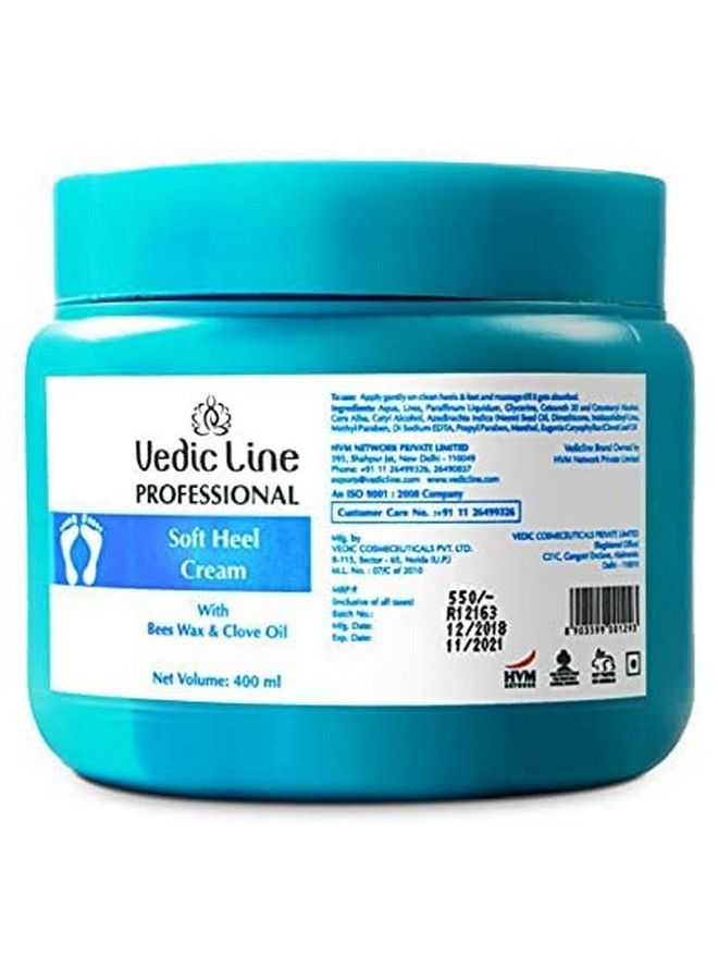 Soft Heel Cream Nourish Rough And Cracked Heel With Neem Seed Oil Clove Leaf Oil And Menthol Keeps Skin Hydrated Supple And Brighter 400Ml