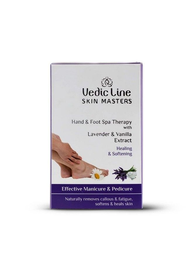 Hand & Foot Spa Therapy With Lavender & Vanilla Extract Repair Cracked & Dry Heels Cuticles Smooth Skin Monodose Kit 92Ml