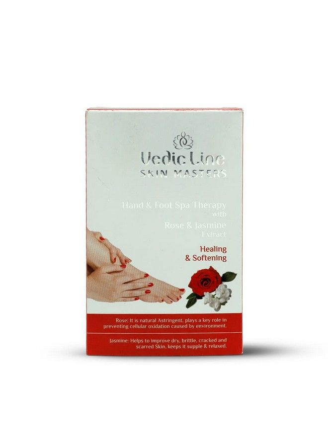 Hand & Foot Spa Therapy With Rose & Jasmine Extract Monodose Kit Repair Cracked & Dry Heelscuticles For Nourished Skin 92Ml