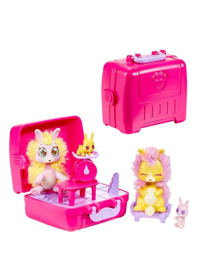 Scruff Surprise Vet Rescue Feeding Set With Bunny Family Mini Collectible Scruffaluvs Multicolor 30086