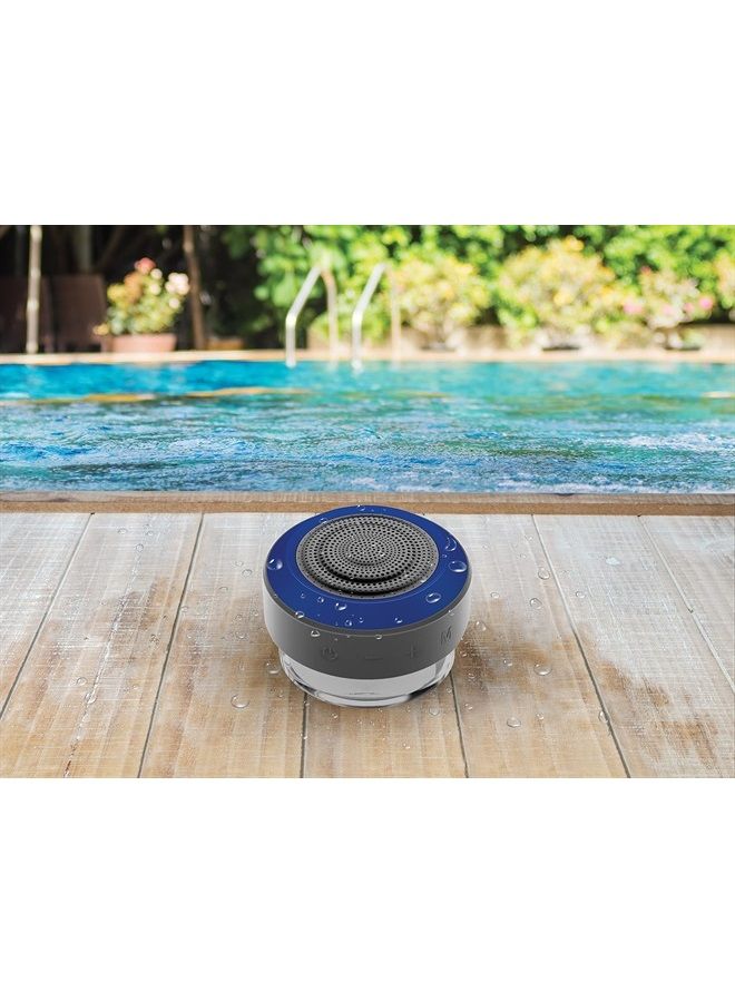 Waterproof, Hands-Free Speaker for Universal/Smartphones - Blue