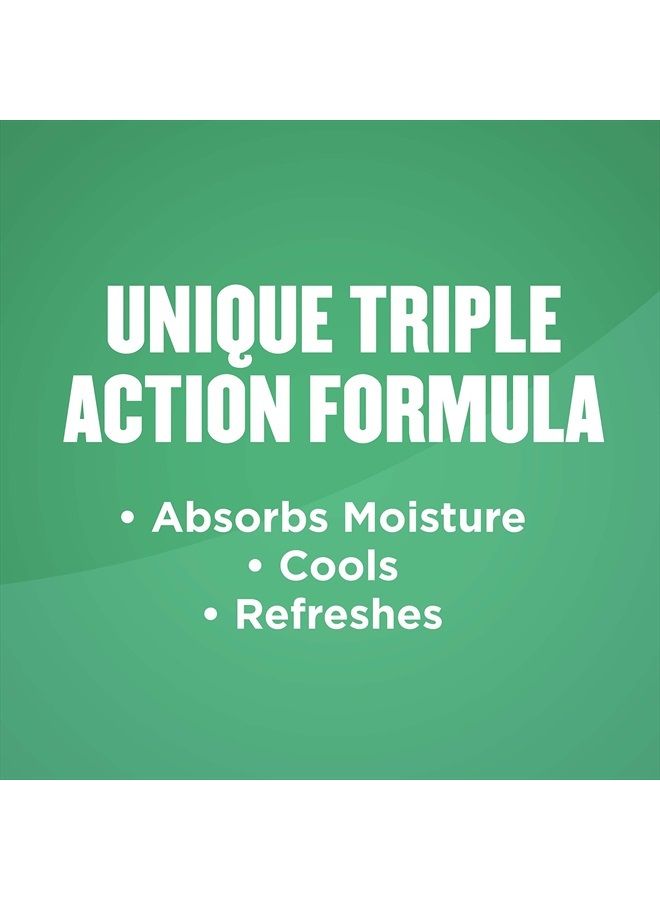 Men's Essentials Talc-Free Body Powder, 10 oz., Refresh 360 Scent, Wetness Protection