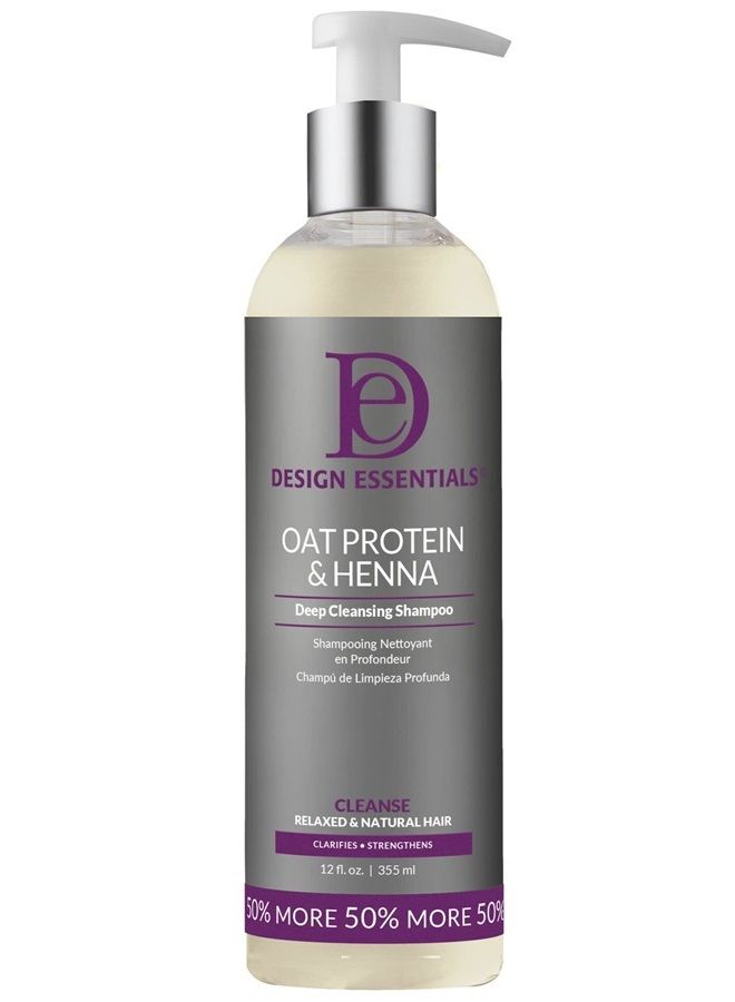 Oat Protein and Henna Deep Cleansing Shampoo, 32 Ounce (packaging may vary)