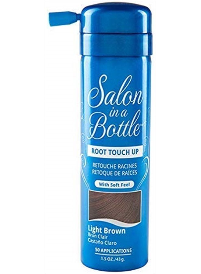 Salon In A Bottle - Instant Temporary Root Concealer Spray To Cover Up Roots And Gray Between Salon Trips - Professional Quality Spray Bottle For Hair Products For Women And Men - Light Brown