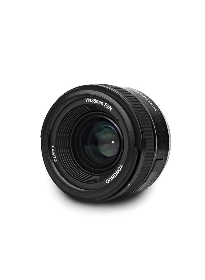 YN35mm F2N Lens 1:2 AF/MF Wide-Angle Fixed/Prime Auto Focus Lens for Nikon DSLR Cameras