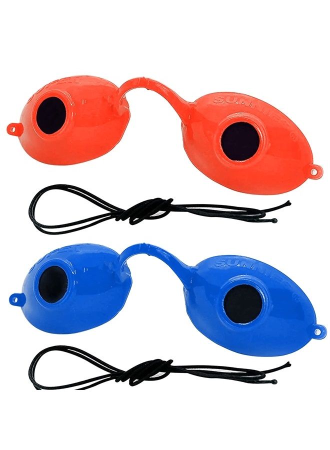 UV Eye Protection FDA compliant Tanning Goggles Eyeshields, 2 Pairs in Random Colors