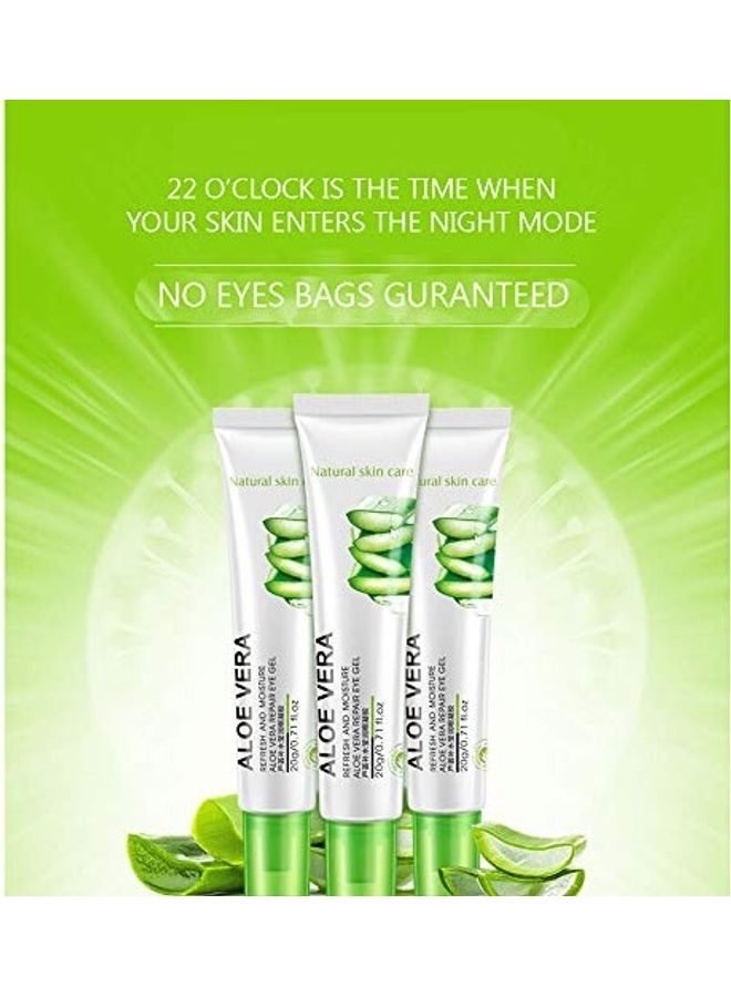 Aloe Vera Hydrating Eye Gel Cream To Reduces Dark Circles Green 20grams