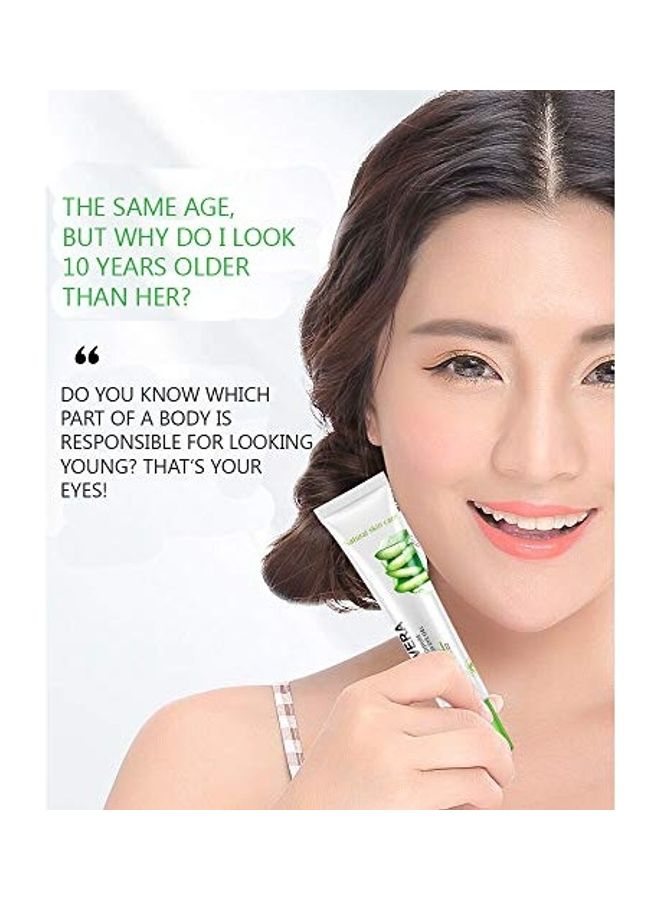 Aloe Vera Hydrating Eye Gel Cream To Reduces Dark Circles Green 20grams