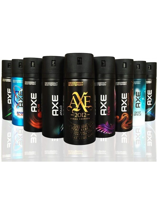 Body Spray MIX within available kind ( Pack of 6)(6X 150 ml/5.07 oz )