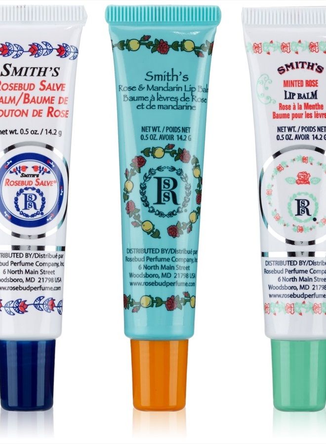 Rosebud Lip Balm Trio