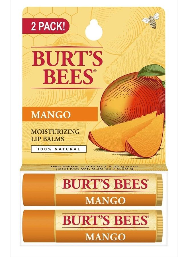 Moisturizing Lip Balms 2 Pack - Mango 2/0.15 Ounce (4.25 g) Balm