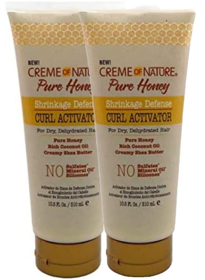 Creme Of Nature Pure Honey Curl Activator 10.5 Ounce Tube (310ml) (2 Pack)
