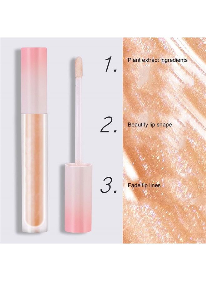 Lip Lines Fading Oil, Hyaluronic Acid Lip Gloss Oil Lip Care Oil Shiny Nourishing Lip Gloss for Makeup