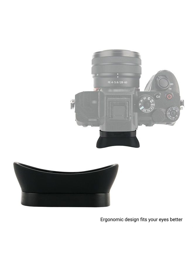 Soft Silicon Camera Viewfinder Eyecup Eye Cup Eyepiece Replacement for Sony Alpha A7R V A7RV A7R5 A7 IV A7M4 A7IV A1 & A7S III A7SIII A7S3 ILCE-7SM3 EVF Eyeshade Protector Replaces Sony FDA-EP19
