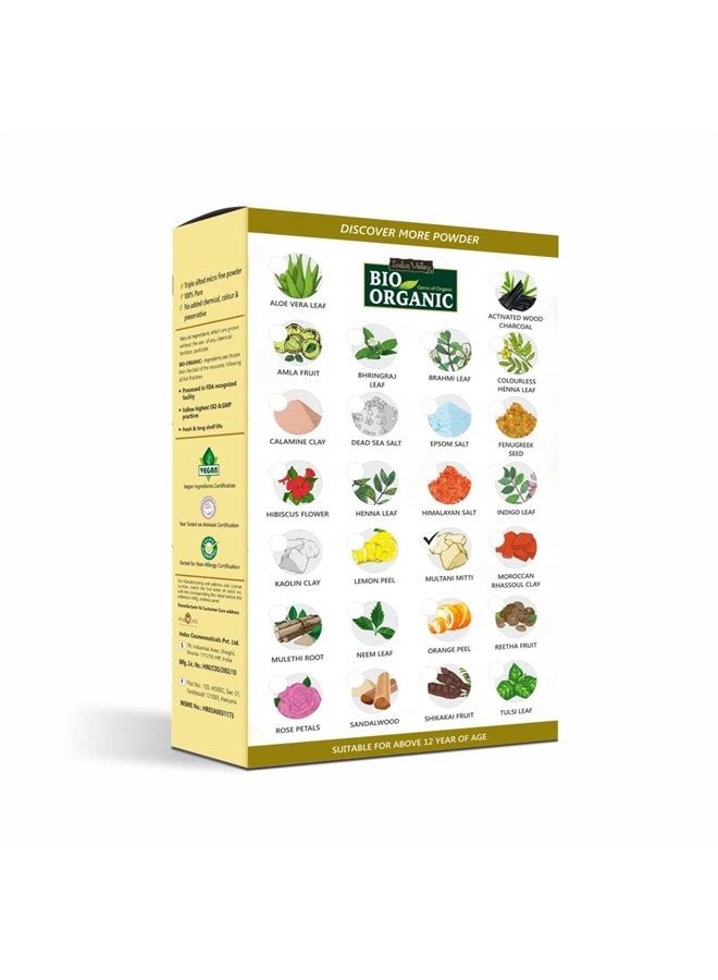 Indus Valley Bio Organic Multani Mitti Powder 100% Pure Natural & Organic Skin Care, Reduces fine lines & wrinkles, Lightens suntan, dark spots and pigmentation, Cruelty-free & Vegan, Certified USDA O