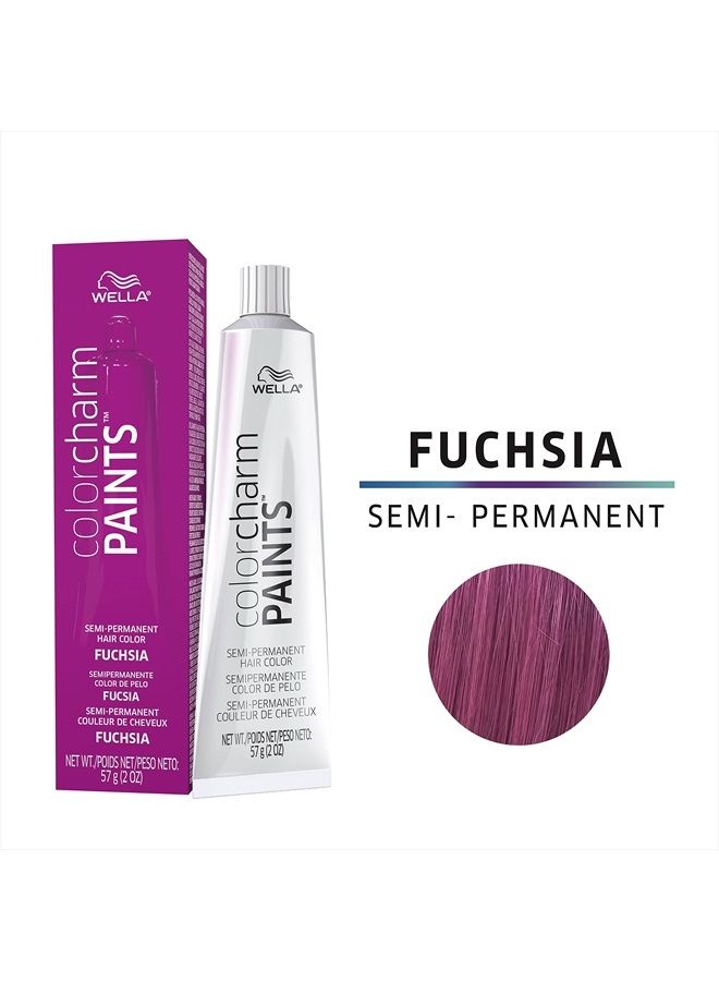 Paints Semi-Permanent Hair Dye for Temporary Hair Color, Intermixable Shades, Fuschia