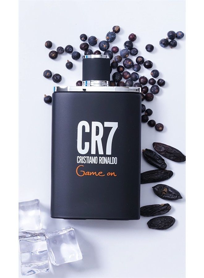 CR7 Cristiano Ronaldo - Game On Men EDT Spray - Daily Use Woody Aromatic Fruity Fragrance Cologne With Blend of Apple, Lavender & Cedarwood - 1.7 oz