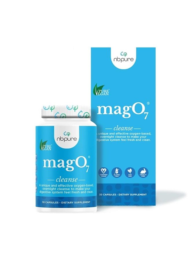 Mag O7 Oxygen Digestive System and Colon Cleanse and Detox Capsules, 30 Count. Perfect Travel Size.