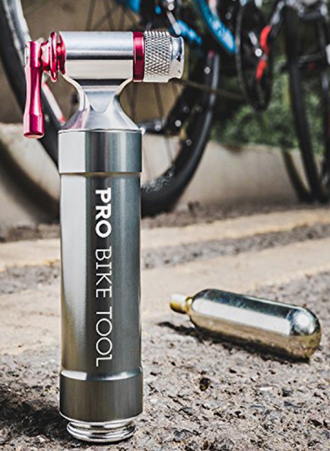 CO2 Inflator With Cartridge Storage Canister 5.2x2.6inch