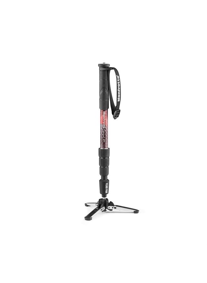 Element MII Video Aluminium Fluid Monopod, Slim and Lightweight, Loads up to 16kg, Foldable Fluid Base, 4 Sections, Twist Locks, for mirrorless and DSLR Cameras