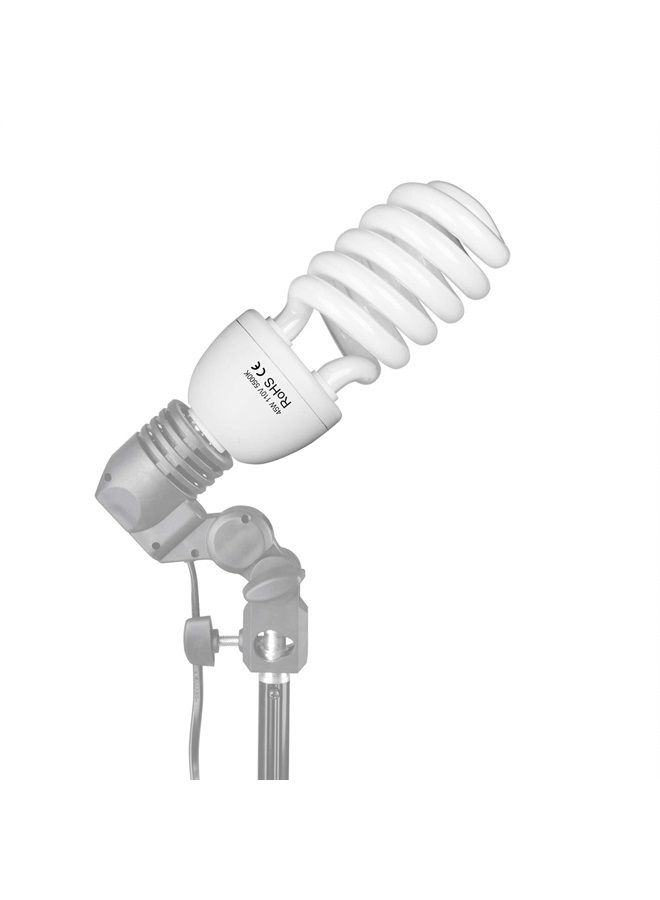 Full Spectrum Light Bulb, 2 x 45W 5500K CFL Daylight for Photography Photo Video Studio Lighting
