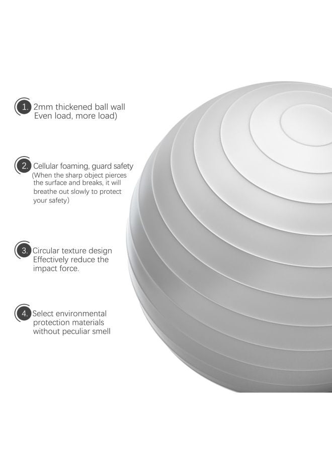 Anti-Burst Yoga Ball With Hand Pump 45cm