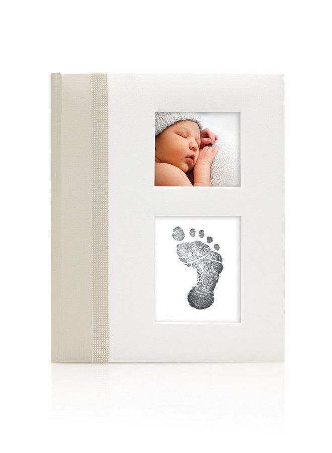 First 5 Years Baby Memory Book With Cleantouch Baby Safe Ink Pad To Make Baby’S Hand Or Footprint Included Gender Neutral Registry Gift Ivory Classic