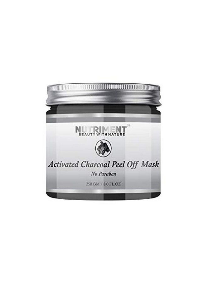 Charcoal Peel Of Mask 250Gm Reduces Blackheads Removal Also Reduces Excess Oil Unblocks Clogged Pores By Peeling Blackheads Dirt Fights Pollution Suitable For All Skin Types Green Tea