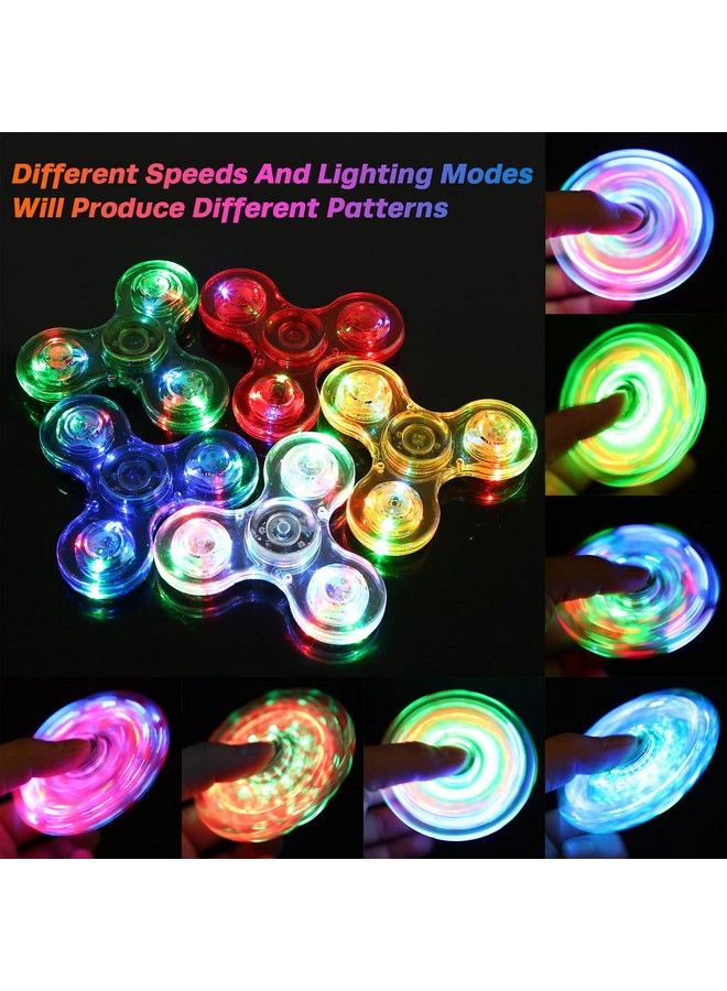 Fidget Spinners For Kids 8 Pack Birthday Party Favors Led Light Up Fidget Toys For Kids Adults Goodie Bag Stuffers Bulk Glow In The Dark Return Gifts Kids Classroom Prizes