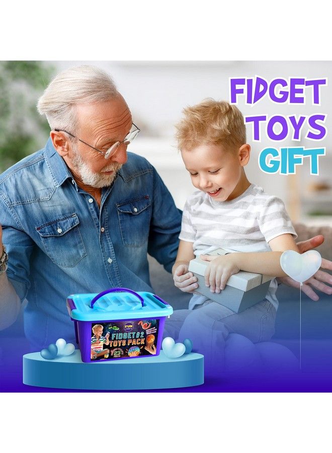Fidget Pack Box For Boys Girls 412 Funkidz Fidget Toys For Kids 57 Autistic Sensory Mystery Birthday Gifts In Reusable Portable Treasure Box Nice Party Favors