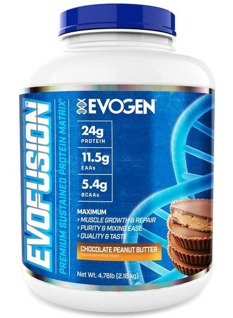 EVOFUSION Premium Protein Matrix Chocolate Peanut Butter 60 Servings 2.16 KG