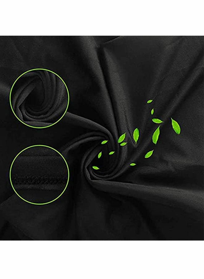 3-Pieces Neck Gaiter Mask with Ear Loops for Men Women Bandana Face Cover Scarf Cycling Outdoors Sports Soft Elasticity Quick-dry with Cooling Ice Silk Arm Sleeves Summer UV Sun Protection