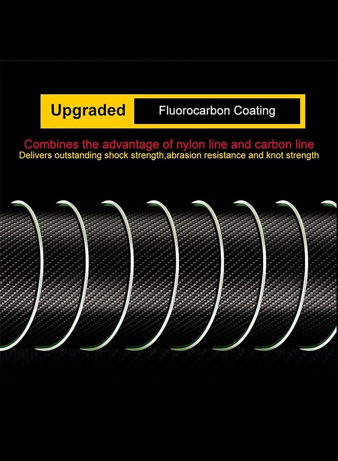 Nylon String Fishing Line Cord Clear Fluorocarbon Strong Monofilament Wire Flexible Wear-resistant Super Pulling Force Cut for Hanging Decorations Beading Crafts Kite -500M