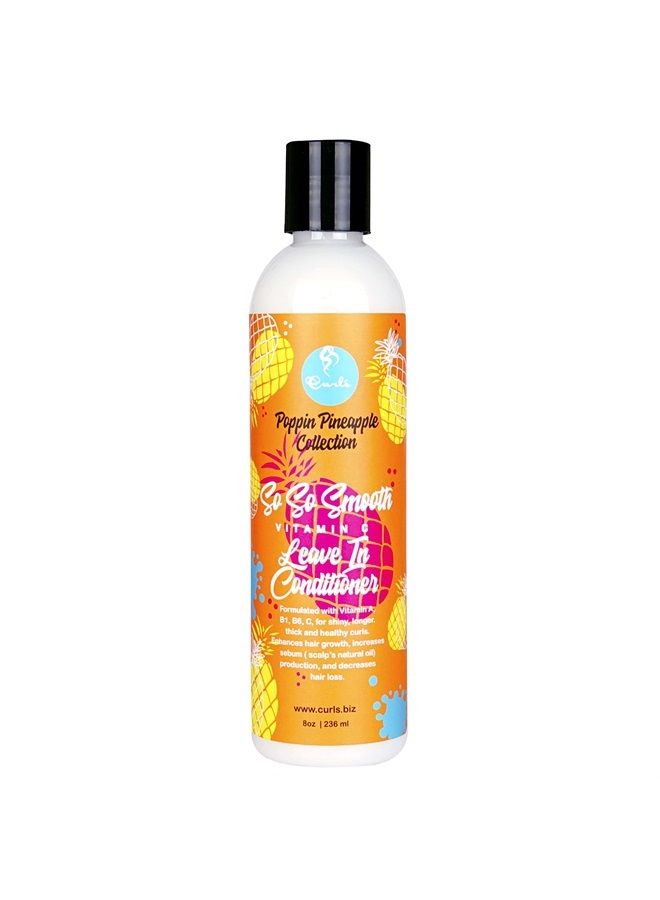 Poppin Pineapple So So Smooth Vitamin C Leave In Conditioner, 8 Ounces,WHITE