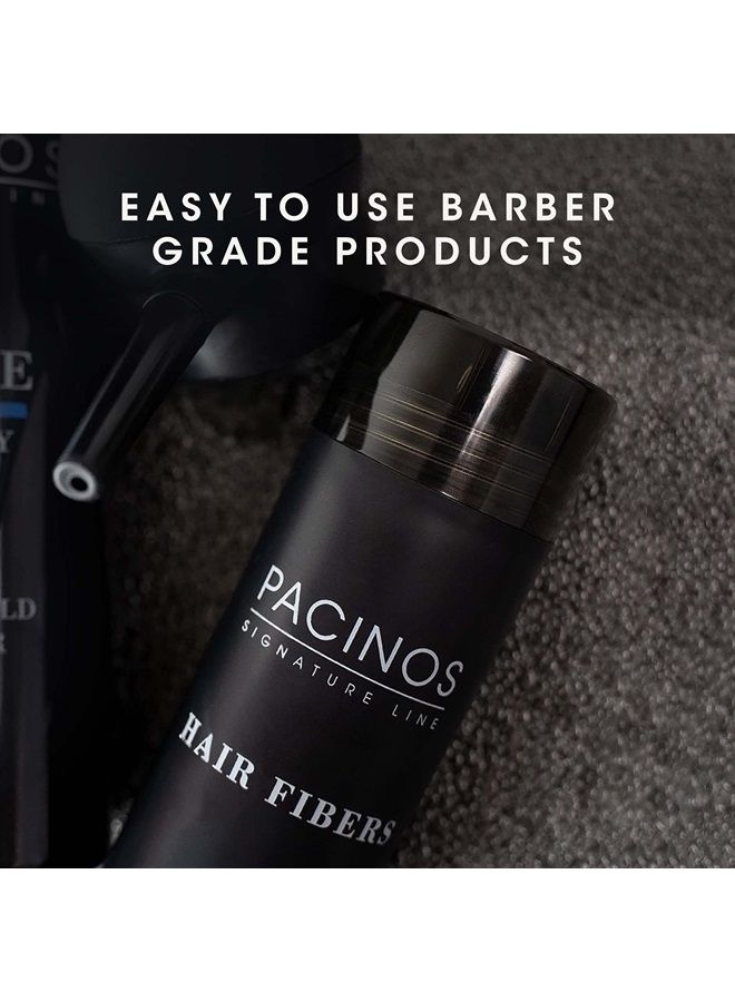 Hair Fibers (Black) - Thickening Fibers Achieve Fuller Appearance by Concealing Thinning Hair & Bald Spots, Includes Applicator Pump Nozzle
