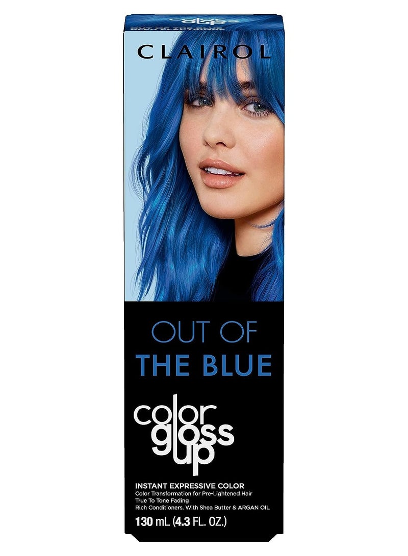 Color Gloss Up Temporary Hair Dye, Out of the Blue Hair Color, Pack of 1