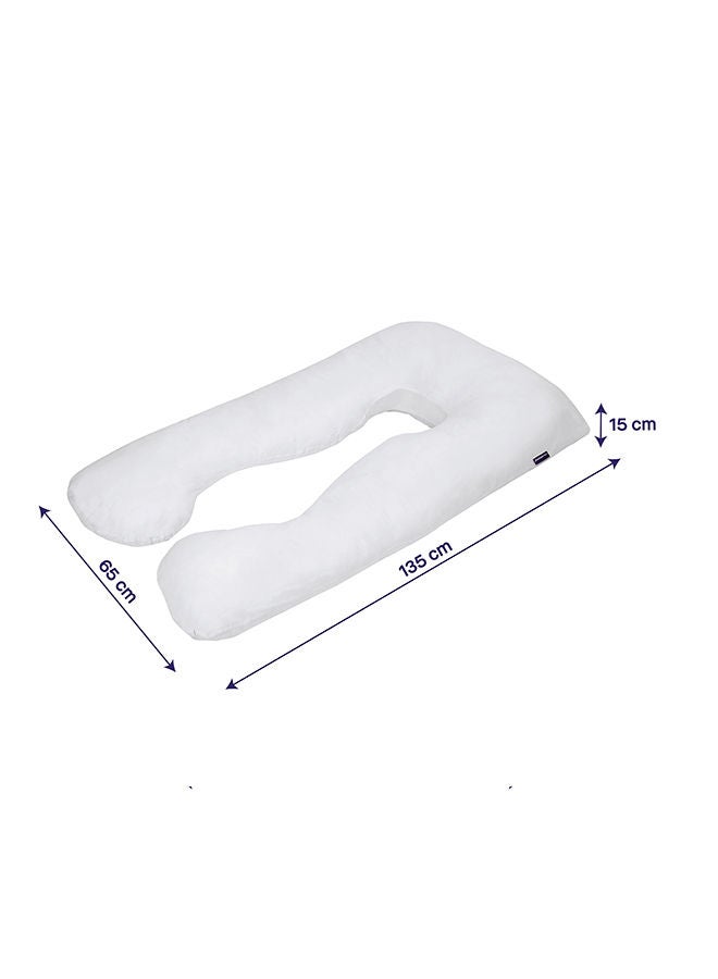 Therapeutic Body And Bump Maternity Pillow White