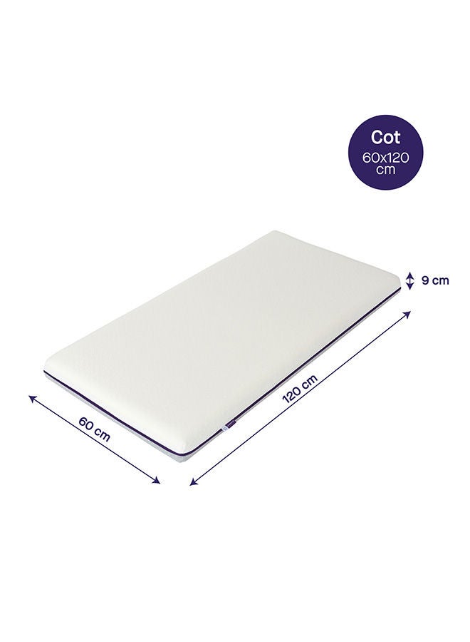Clevafoam Support Mattress Increased Airflow 60x120x9 Cm Cot Size