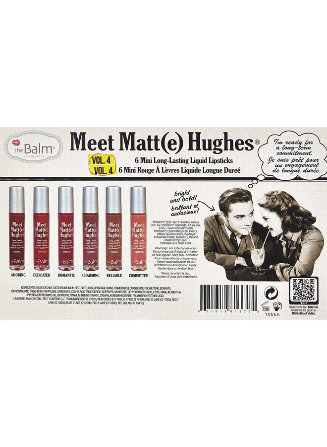 Meet Matt(e) Hughes Vol 4 Mini Long-Lasting Liquid Lipsticks, 6 Count