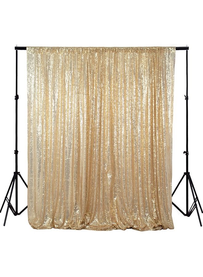 8ft X 8ft,Light Gold Sequin Backdrops, Light Gold Sequin Photo Booth Backdrop, Party Backdrops,Wedding Backdrops, Sparkling Photography Prop