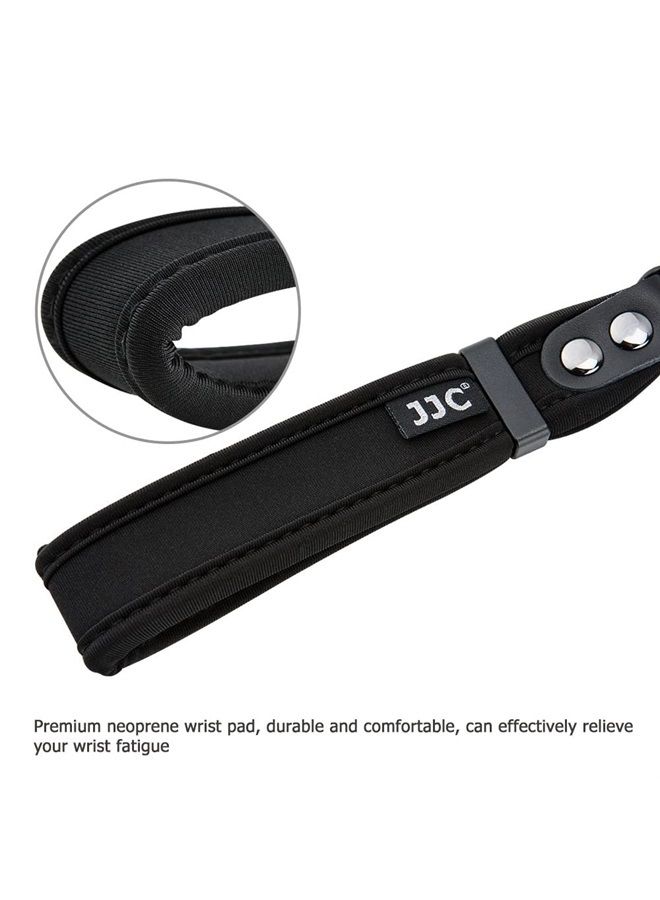 Soft Neoprene Camera Hand Wrist Grip Strap with Quick-Release for Leica Q3 Canon EOS R10 R7 R5 R6 Rebel T8i T7 T7i SL3 90D Sony A7 IV III Nikon Z30 Zfc Z50 Z5 Z6 Z7 II Fuji X-T4 X-S10 X-T30II X-Pro3