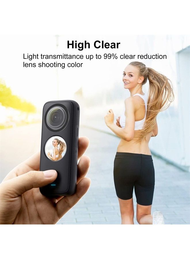Dual Lens Guards for Insta360 One X2 PC Protective Lens Cover Case for Insta 360 ONE X2 Sports Camera Accessories one x2 Lens Protector