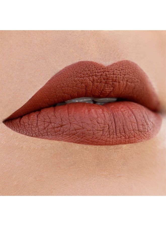 Suavecita Lipgrip Matte Liquid Lipstick Le Freak Rusty Orange Brown Lip Color Long Lasting Lip Makeup